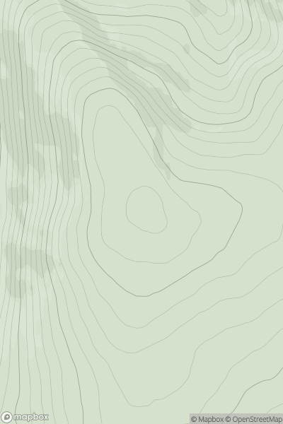 Thumbnail image for Beinn Odhar [Central Scotland from Dumbarton to Montrose] showing contour plot for surrounding peak
